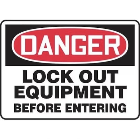 Accuform OSHA DANGER SAFETY SIGN LOCK OUT FRMLKT025XT FRMLKT025XT